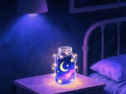 创意手工——玻璃瓶的梦幻星空灯